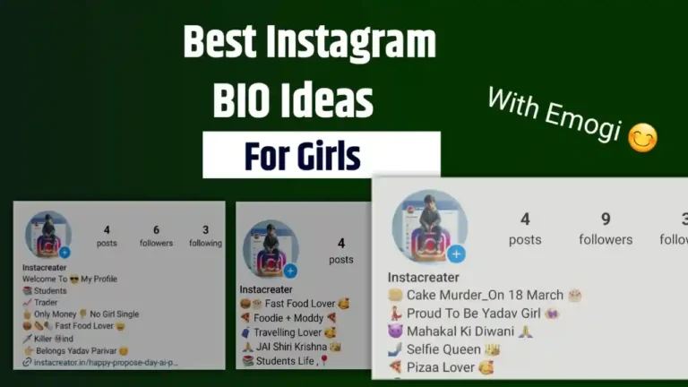 Instagram Bio For Girls