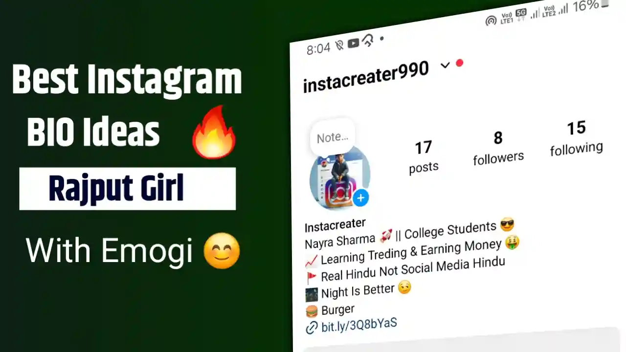 Instagram Bio For Rajput Girl 2024 ( Copy Paste )