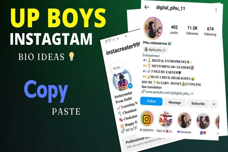 Attitude UP Boys Bio for Instagram