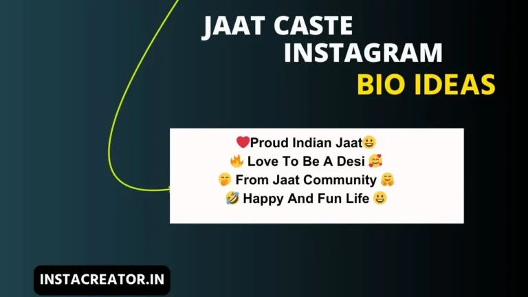 Instagram Bio collection for Jaat and Jatni