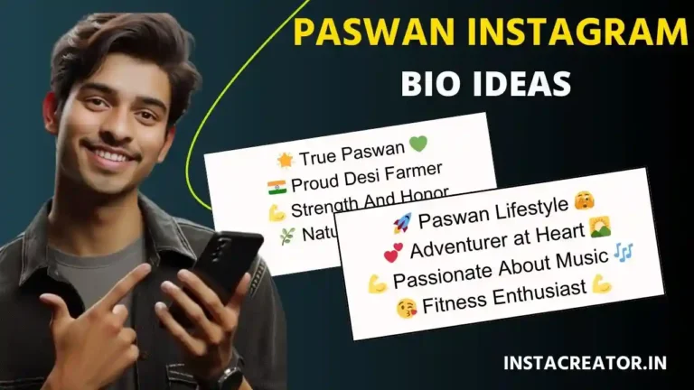 Paswan Bio for Instagram in Hindi English
